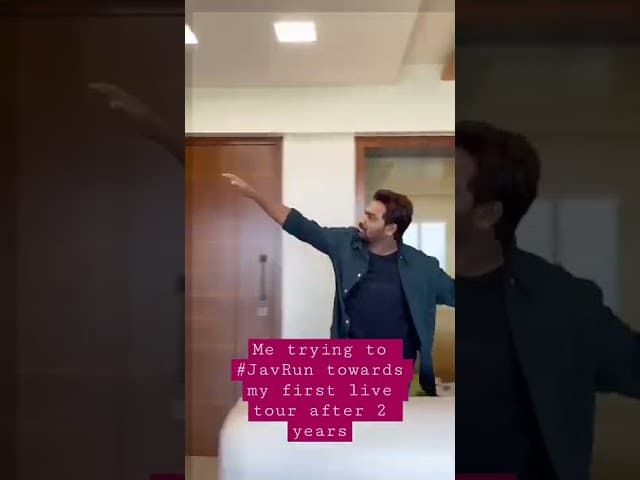 Me trying to #JavRun towards my live tours after 2 years #Sh